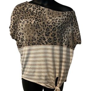 NWT white birch off the shoulder top- size Large